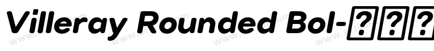 Villeray Rounded Bol字体转换